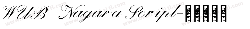 WUB   Nagara Script字体转换